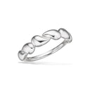 Ring dråber sølv rh.