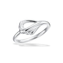 Tynd sølv ring