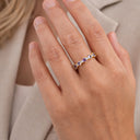 *SoHo ring lilla/hvid cubic zir. sølv fg.