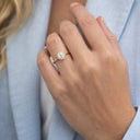 *SoHo ring roset cubic zir. sølv fg.