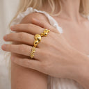 *Ring kugler zir. sølv fg.