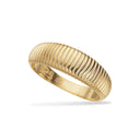 *Ring sølvforgyldt chunky