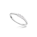 Kleopatra alliancering 3x0,04 H-W/SI 14 karat hvidguld