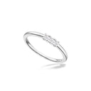 Kleopatra alliancering 3x0,04 H-W/SI 14 karat hvidguld