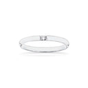Grace Ring 8 kt. hv. 1x0,02 H-W/P1 hvidguld