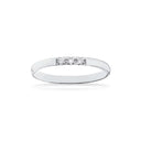 Grace Ring 8 kt. hv. 3x0,02 H-W/P1 hvidguld