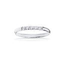 Grace Ring 8 kt. hv. 5x0,02 H-W/P1 hvidguld