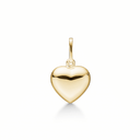 14 kt guld vedhæng hjerte - 10,5 x 9,5 mm