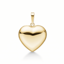 14 kt guld vedhæng hjerte - 16 x 15 mm