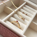 Kleopatra Queen ring rubin+0,12 H-W/SI 14 k