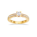 Queen ring 0,43 H-W/SI 14 kt
