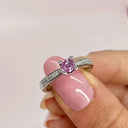 Vie en Rose Kleopatra queen ring 0,40 pink saf. 0,16 H-W/SI 14 karat guld