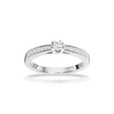 Queen ring 0,22 H-W/SI 14 kt