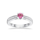 Vie en Rose Kleopatra queen ring 0,40 pink saf. 0,16 H-W/SI 14 karat guld