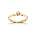Prinsesse ring 0,05 H-W/VVS 14 kt