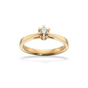 Prinsesse ring 0,10 H-W/VVS 14 kt