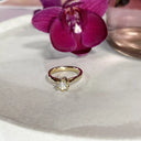 Prinsesse ring 0,50 H-W/VVS 14 kt