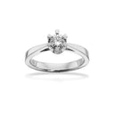Prinsesse ring 0,30 H-W/VVS 14 kt hvidguld