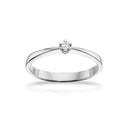 Vida ring 0,03 H-W/P1 8 kt hvidguld