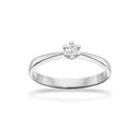 Vida ring 0,10 H-W/P1 8 kt hvidguld