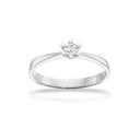 Vida ring 0,15 H-W/P1 8 kt hvidguld