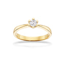Vida ring 0,20 H-W/P1 14 kt
