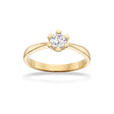 Vida ring 0,40 H-W/P1 14 kt