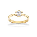 Vida ring 0,50 H-W/P1 14 kt