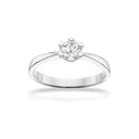 Vida ring 0,35 H-W/P1 14 kt hvidguld