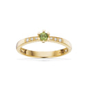 Vida Darling ring 0,10 peridot+0,04H-W/P1 8 kt