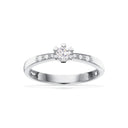 Vida Darling ring 0,15 +0,04 H-W/P1 8 kt hvidguld