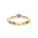 Vida Darling ring 0,10 pink safir+0,04H-W/P1 14 kt