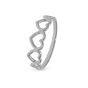 Dancing Love Ring - Blankpoleret Sterling Sølv