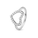 Topaz Heart - sølv - - 800-3.21.A