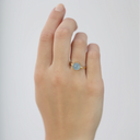 Colourful blue - Forgyldt Ringe - 800-3.26.B