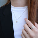 Sparkling Love Ring - Blankpoleret Sterling Sølv m. 20 Hvide Cubic Zirkonia