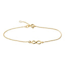 Nordahl Jewellery - ETERNITY52 armbånd i forgyldt sølv m. evighedstegn