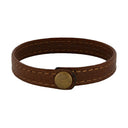 SON armbånd brun kalveskind 21cm 12mm