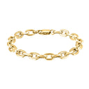 SON armbånd stål IP gold chunky
