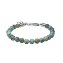 SON armbånd mat afrikansk turkis 6mm, 19cm - 23cm