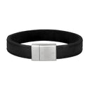 SON armbånd sort kalveskind 23cm 12mm 23