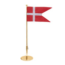 Forgyldt flagstang uden motiver, 40 cm