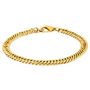 SON  armbånd stål blank 21cm IPGold 21