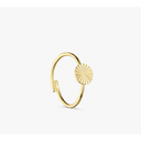 JUSTERBAR SCARLETT RING I FORGYLDT MESSING