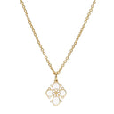 Lund Copenhagen Marguerit Collier Dagmarkors, 1X5Mm Forgyldt Emalje - 45 + 3 cm - 9025048-M