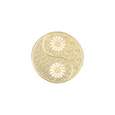 Marg. broche 2x11 mm Yin Yang fg. 925