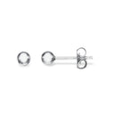 Ørepynt kugle 4 mm. hv. 14 kt.