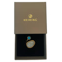 KOLO ring with Aquamarin and Turquoise - Forgyldt
