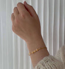 Koulè top with peach moonstone til armring - Sølv