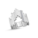 14kt. PIANO Ring med 0,12ct. W-si